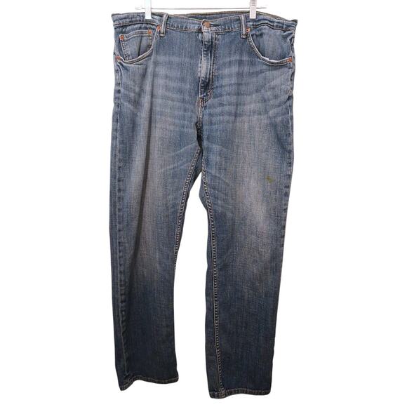 Levi's Jeans 505 Men's 36x32 Blue Sun Fade Whiskered Grunge Baggy Rave Skater - Picture 1 of 16